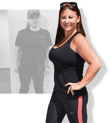 Before & after weight loss results for PFC camper Shireen