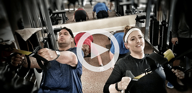 video icon of two people who lost weight at premier fitness camp fat camp
