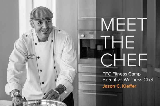 meet the chef graphic with jason kiefer - Premier Fitness Camp chef