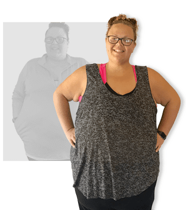 Chrissy PFC participant before & after weight loss