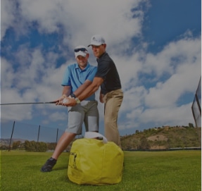 Golf instruction at PFC's golf fitness program